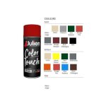 Peinture a�rosol - julien - noir satin� - 400ml - glyc�rophtalique - int�rieur / ext�rieur