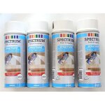 Peinture en a�rosol - non sp�cifi� - lot de 4 - blanc brillant - 400 ml - bois m�tal plastiques alu