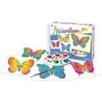 Peinture aquerelle - sentosphere - aquarellum junior - papillons - 5 couleurs - sertissage sur papier ...