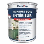 Peinture bois interieur - pot 5 l - metaltop - 3004 - rouge basque