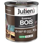 Peinture bois microporeuse extrieur - julien - satin - 0. 5l - brun normandie