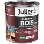 Peinture bois microporeuse ext�rieur - julien - satin - 0. 5l - rouge basque ral3004