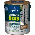 Peinture bois - ripolin - 8007 - ch�taignier - satin� - 25l