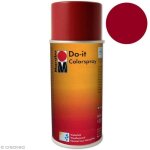 Peinture en bombe - marabu - do it - 150 ml - couleur bordeaux n34 - acrylique mate satine
