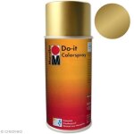 Peinture en bombe - marabu - do it - 150 ml - couleur or n�83 - acrylique - s�chage rapide