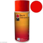 Peinture en bombe - marabu - do it - 150 ml - rouge vermillon n30 - satin