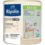 Peinture de couleur murale intrieur satin vert palatino 05l ripolin