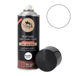 Peinture cuir (blanc) avec vernis int�gr� - sofolk - entretien pour si�ge et volant de voiture canap� ...