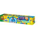 Peinture au doigt pelucheuse - ses creative - 4 x 120 ml - multicolore - enfant 3 ans +