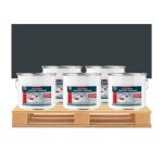 Peinture r�sine d�tanch�it� toiture r�paration tuiles fissures anti fuites d�core prot�ge 5 x 10l gris ...