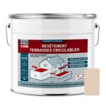 Peinture dtanchit impermabilisante pour terrasse circulable - procom - 10l sable