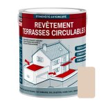 Peinture dtanchit impermabilisante pour terrasse circulable balcons sols extrieurs 2l5 sable
