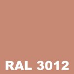 Peinture facade - pot 5 l - metaltop - 3012 - rouge beige