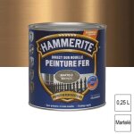 Peinture - hammerite - direct sur rouille - bronze martel� - 025l - satin�