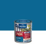 Peinture pour fer ext�rieur - brillant - 025l - bleu oc�an ral 5017 - ripolin