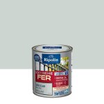 Peinture pour fer ext�rieur - brillant - 025l - gris clair ral 7035 - ripolin