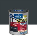 Peinture pour fer extrieur - mat - 05l - gris anthracite - ripolin