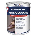 Peinture fer monocouche - pot 1 l - metaltop - 8015 - marron
