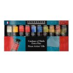 Peinture  lhuile - extra - fine - sennelier - coffret de 10 tubes de 21ml