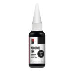 Peinture  lalcool - marabu - noir - 20 ml - brillant - pour adultes et scrapbooking