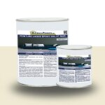 Peinture laque �poxy sol et mur kit de 25 kg blanc perl� ral 1013