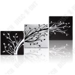 Peinture � lhuile - td� - contemporaine - 3 toiles - d�coration murale - int�rieur