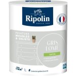 Peinture meuble et objet - gris lom� - satin� - ripolin - 1l