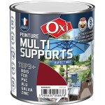 Peinture multi supports - oxi - top3 + - mat - 0. 5 l - rouge bordeaux