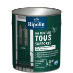 Peinture multi - supports - vert basque - ral 6005 - mat - ripolin - 2l
