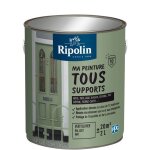Peinture multi - supports - vert oliver - ral 6021 - mat - ripolin - 2l