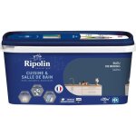 Peinture murs boiseries plafonds radiateurs - ripolin - cuisine et bain - 2 l - bleu de bering