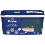 Peinture murs boiseries plafonds radiateurs - ripolin - cuisine et bain - 2 l - bleu seychelles