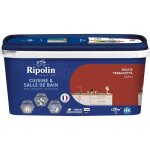 Peinture murs boiseries plafonds radiateurs - ripolin - cuisine et bain - 2 l - rouge terracotta