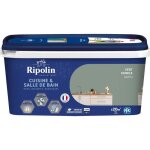 Peinture murs boiseries plafonds radiateurs - ripolin - cuisine et bain - 2 l - vert nobile