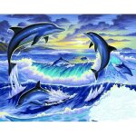 Peinture au numéro - initiés : dauphins au clai? Peinture au numéro - initiés : dauphins au clai?