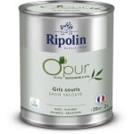 Peinture opur murs boiseries & radiateurs - ripolin - 472827 - gris souris - satin veloute - 2 l