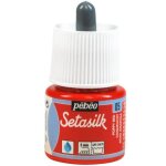 Peinture textile - p�b�o - setasilk - 45 ml - rouge coquelicot - mixte - adulte