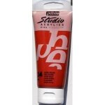Peinture acrylique - p�b�o - studio acrylics - rouge ocre - 100 ml - satin�