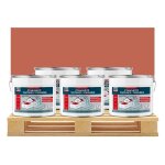 Peinture r�sine d�tanch�it� toiture r�paration tuiles fissures anti fuites d�core prot�ge 5 x 10l terre ...