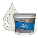 Peinture satin - pok - lin clair - 10l - acrylique - int�rieur