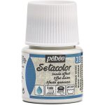 Peinture tissu - pebeo - setacolor - effet daim opaque - 45 ml - blanc antique