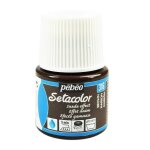 Peinture tissu - pbo - setacolor - effet daim - marron - 45 ml