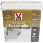 Peinture titane satin sols carrels v33 750ml gris 0000000