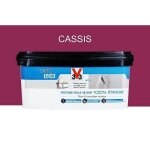 Peinture v33 d�co lab salle de bain 100% �tanche 2l cassis satin
