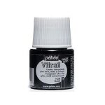 Peinture vitrail - pbo - noir - flacon 45 ml - dcoration sur verre - idale pour bijoux