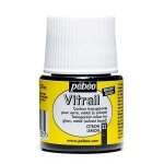 Peinture vitrail - pebeo - citron - 45ml - brillant - transparent