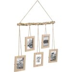 P�le - m�le 5 photos bois suspendu 60cm naturel