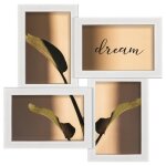 P�le - m�le de cadres photo - visby - 4 cadres 10x15 cm - blanc - d�coration murale - int�rieur