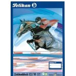 Bloc de dessin - pelikan - c 2 / 10 a2 - 100 g / m2 - 10 feuilles - blanc