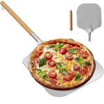 Pelle à pizza en aluminium de 66 cm avec poignée en bois Pelle à pizza en aluminium de 66 cm avec poignée en bois